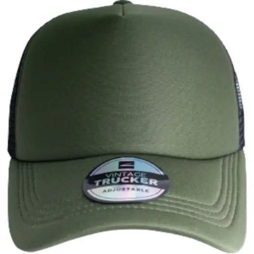 Vintage Trucker Two-Tone Cap